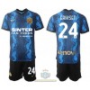 Maglia ufficiale Inter Milan Christian Eriksen 24 Casa 2021-22 per Bambino